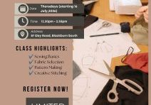 Beige Modern Sewing Workshop Pic